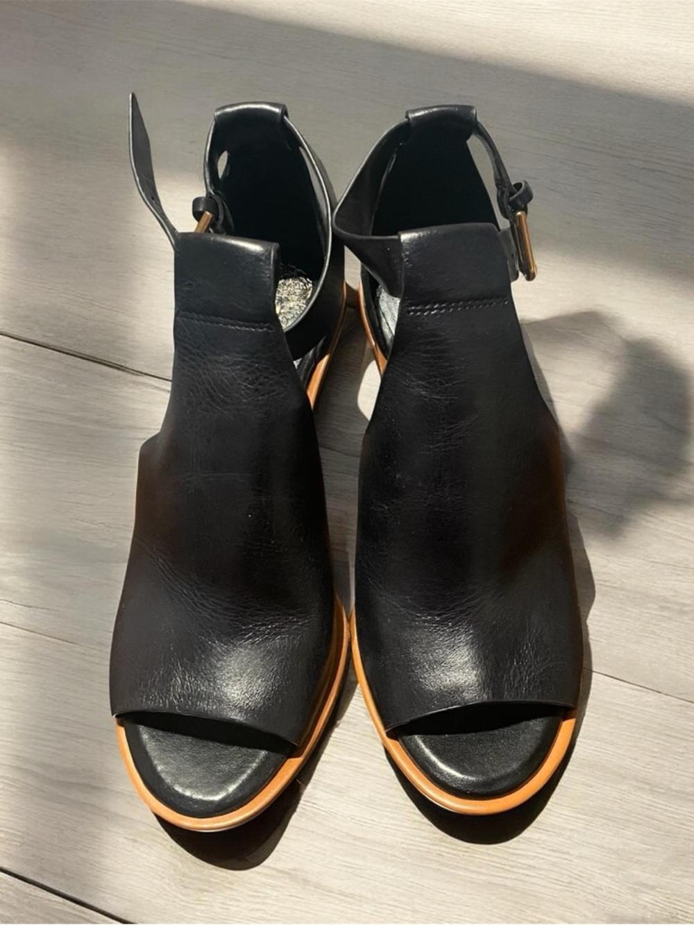 Women’s Black Vince Camuto Open-Toe Ankle Sandals